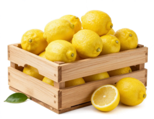 Cassetta in legno + 15 kg dí limoni biologici di Solanas